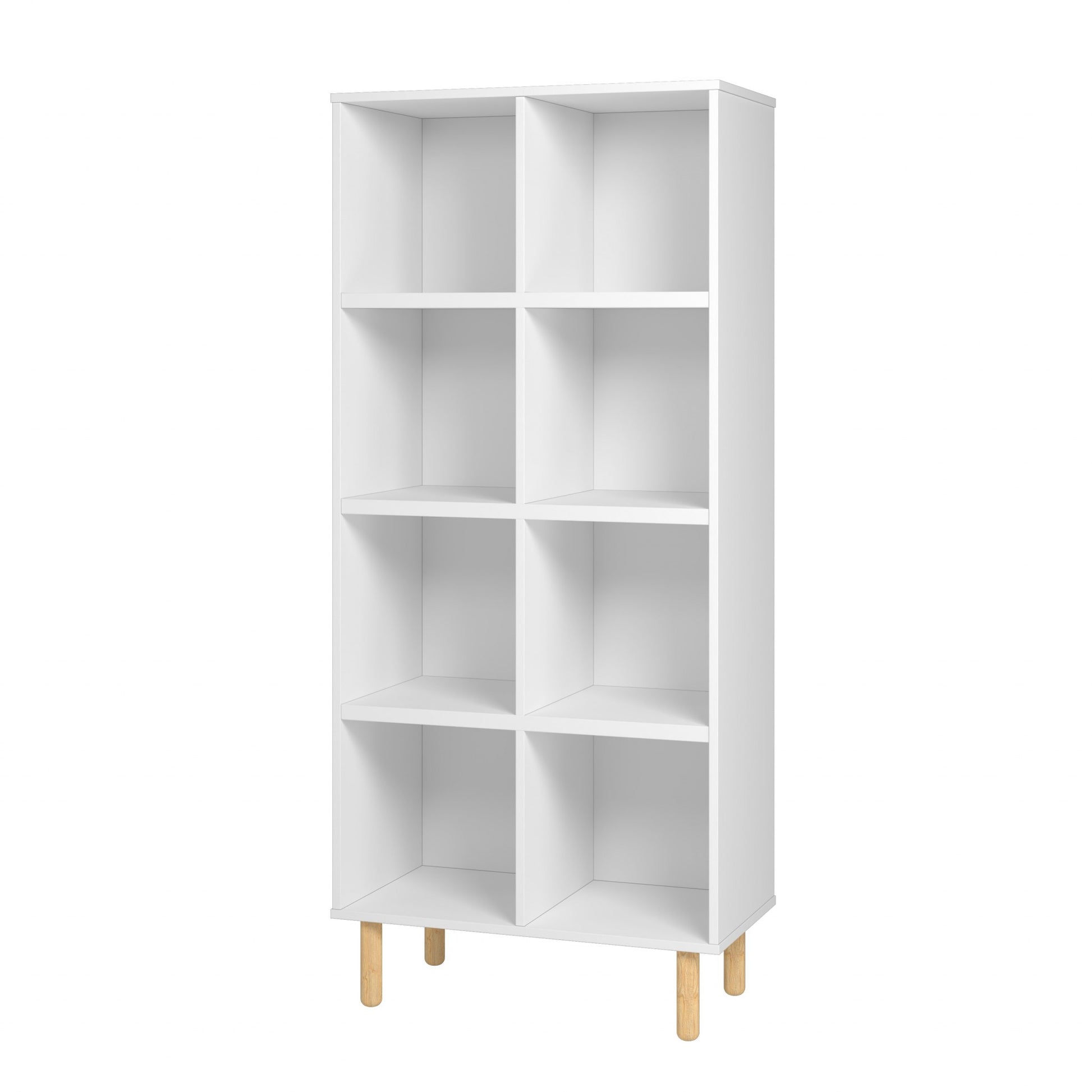 Iko White Tall Vertical Eight Cubbie Shelving Unit By Homeroots | Shelves & Shelving Units | Modishstore