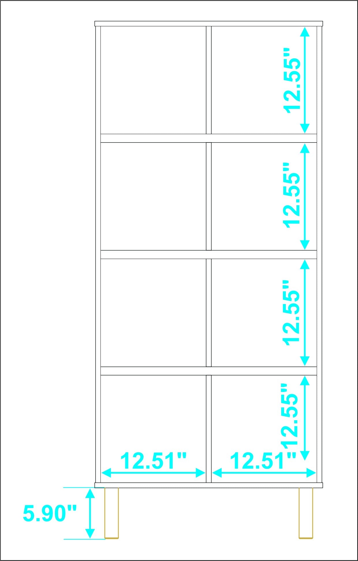 Iko White Tall Vertical Eight Cubbie Shelving Unit By Homeroots | Shelves & Shelving Units | Modishstore - 5