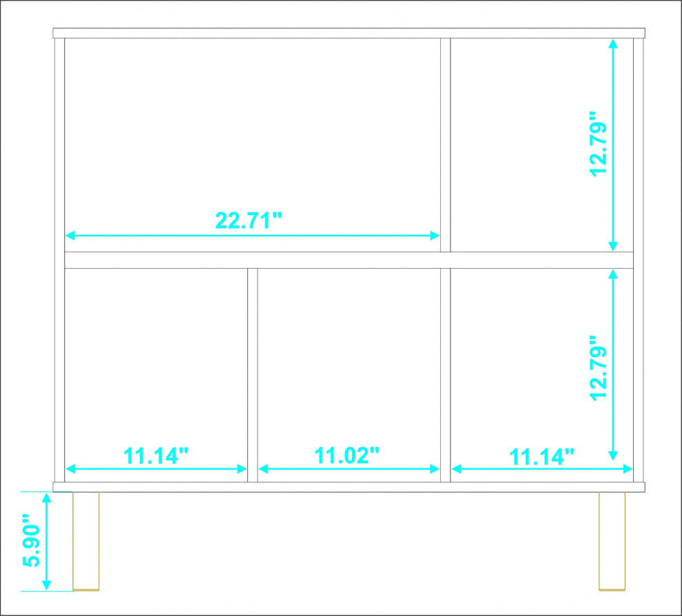 Iko White Open Cubbie Shelving Unit By Homeroots | Shelves & Shelving Units | Modishstore - 5