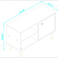 Iko White Modern Sideboard Open Cubbie Cabinet By Homeroots | Shelves & Shelving Units | Modishstore - 4