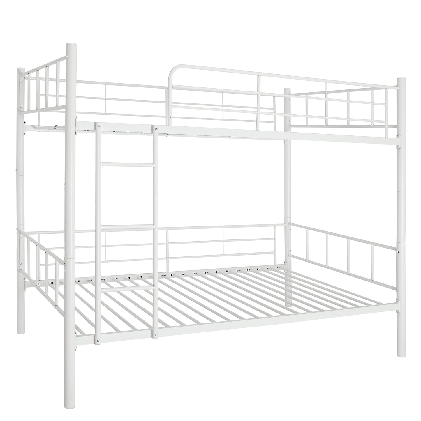 Twin Over Twin Black Bunk Bed With Dividing Option By Homeroots | Beds | Modishstore - 14