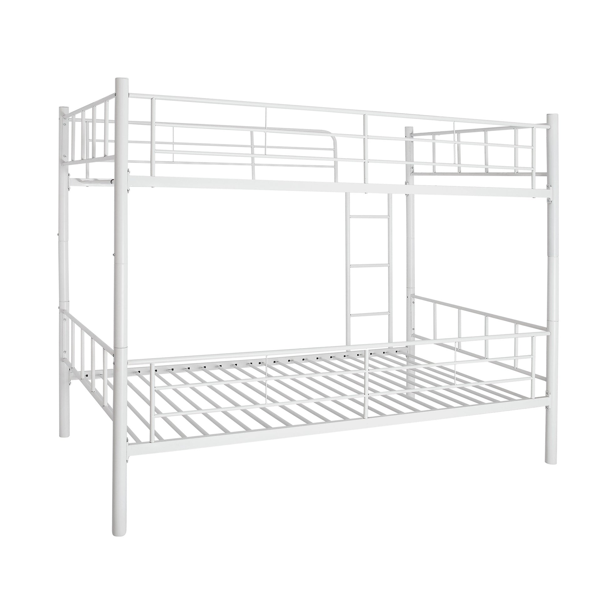 Twin Over Twin Black Bunk Bed With Dividing Option By Homeroots | Beds | Modishstore - 17
