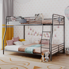 Full XL Over Queen Bunk Bed With Ladder By Homeroots
