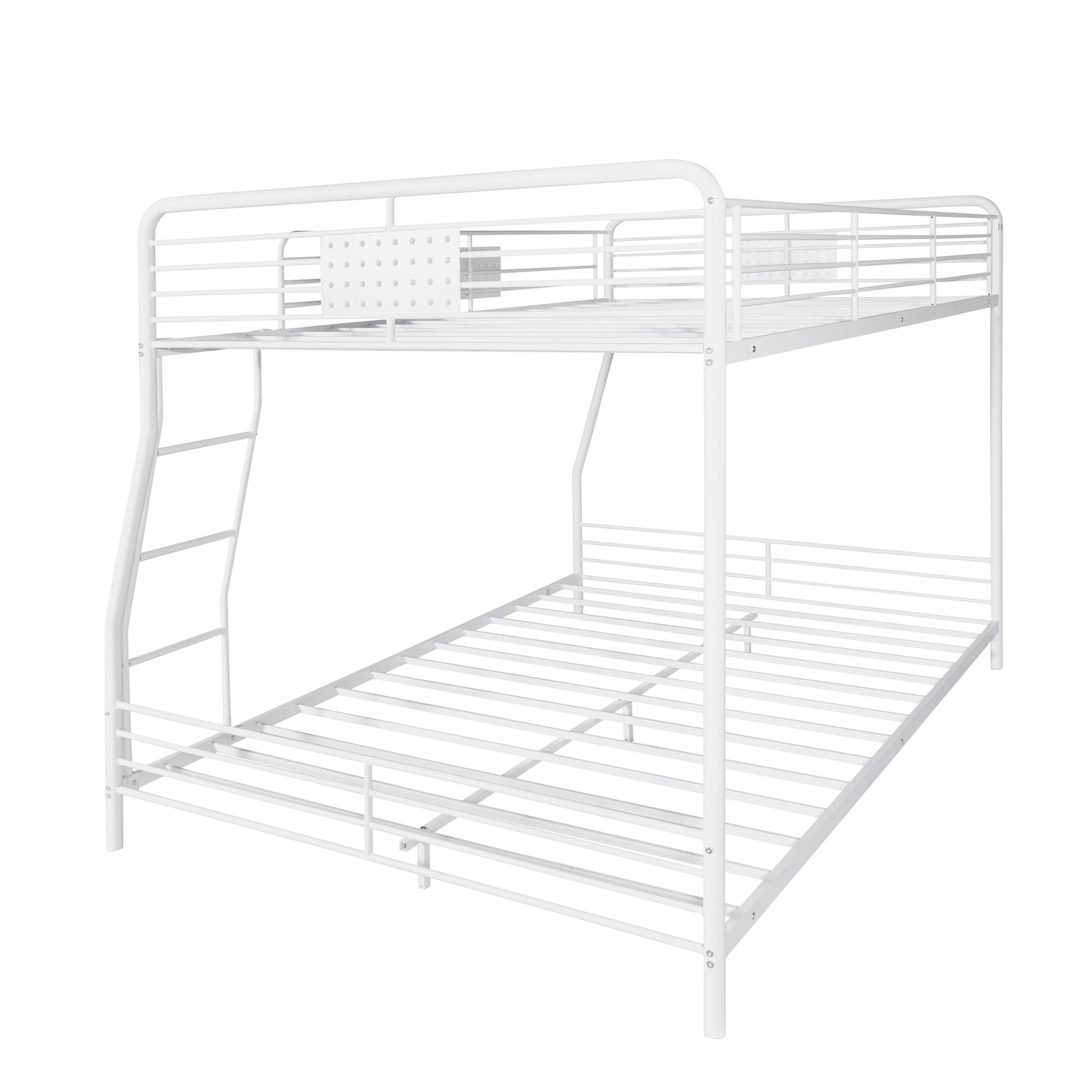 Full XL Over Queen Bunk Bed With Ladder By Homeroots | Beds | Modishstore - 18