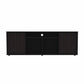Black TV Stand Media Center with Two Cabinets By Homeroots | TV Stands | Modishstore