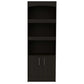 Catarina Black Bookcase Cabinet By Homeroots | Bookcases | Modishstore - 6