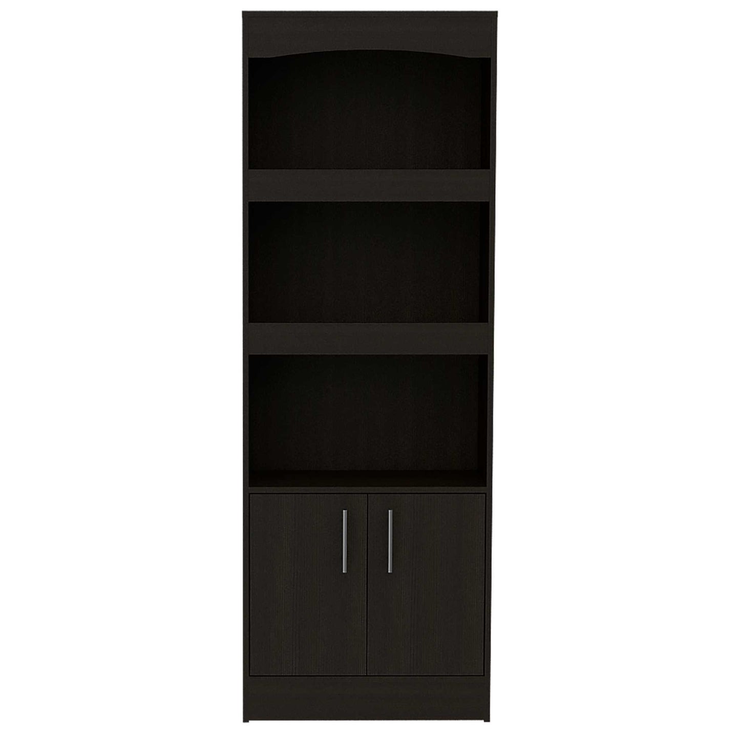 Catarina Black Bookcase Cabinet By Homeroots | Bookcases | Modishstore - 6