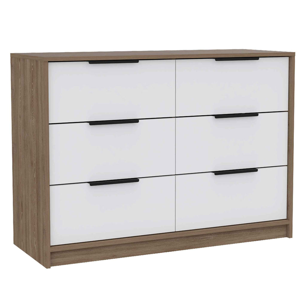 Modern Rustic White And Natural Dresser By Homeroots | Dressers | Modishstore - 6