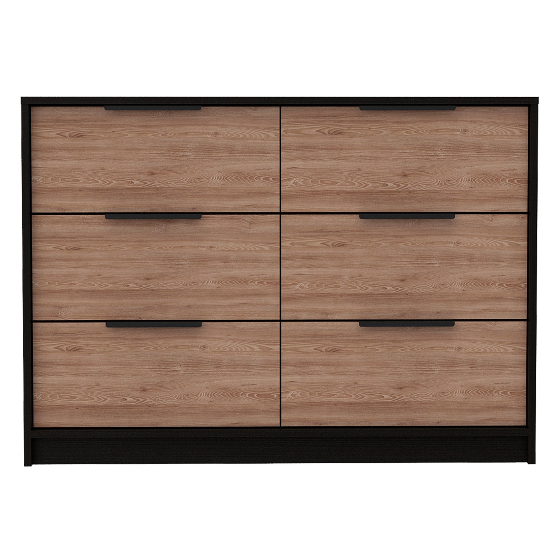 Modern Rustic Black And Natural Dresser By Homeroots | Dressers | Modishstore - 6
