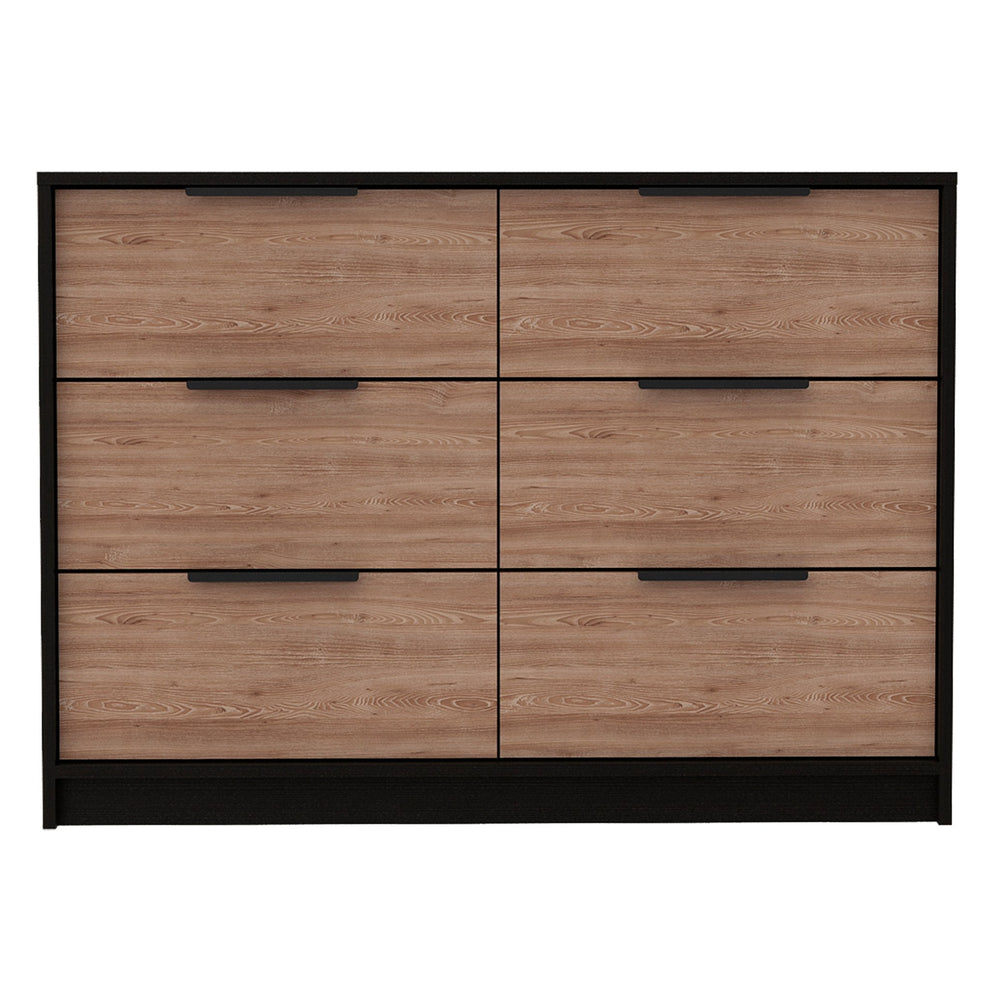 Modern Rustic Black And Natural Dresser By Homeroots | Dressers | Modishstore - 6