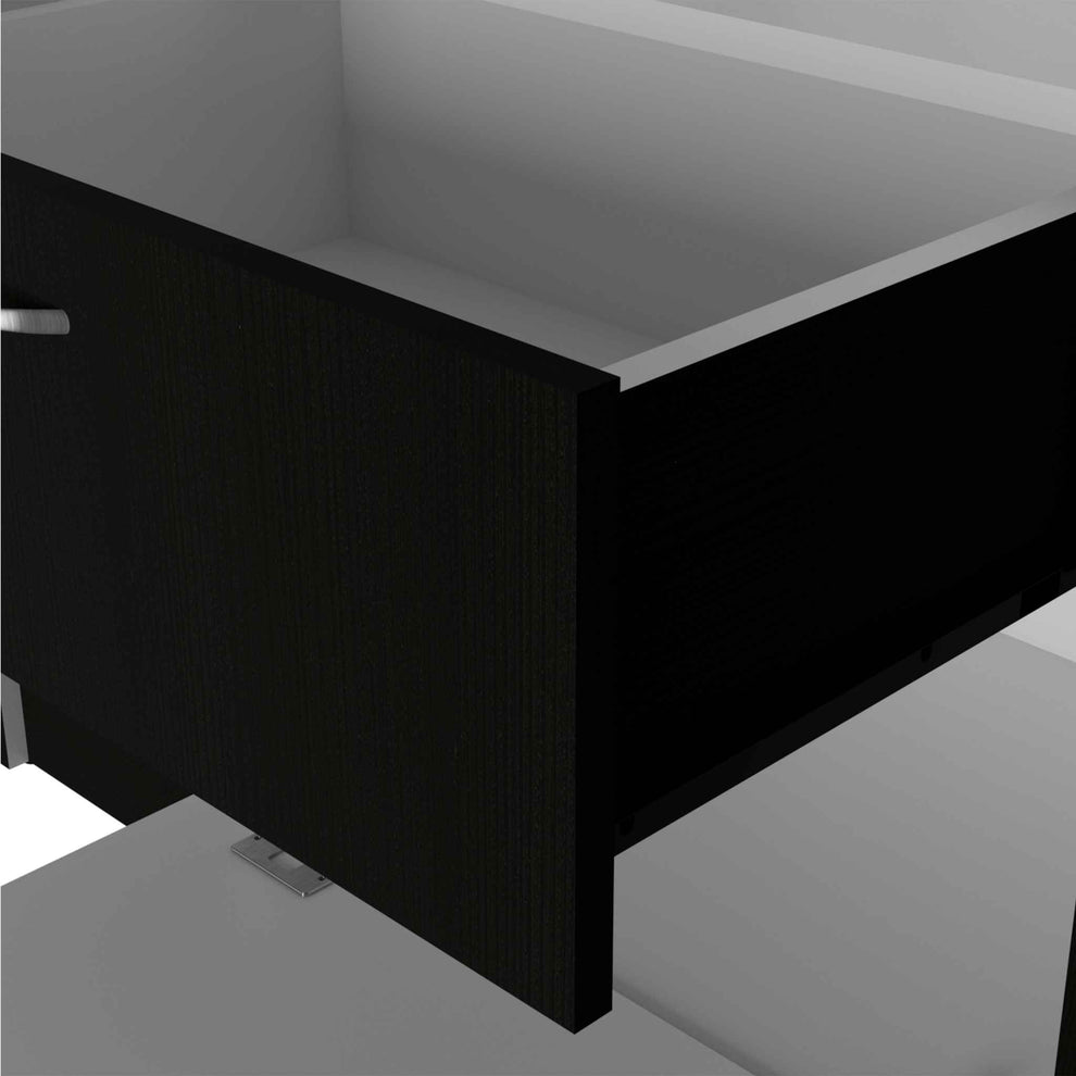 Black And White Three Door Armoire By Homeroots | Armoires & Wardrobes | Modishstore - 5