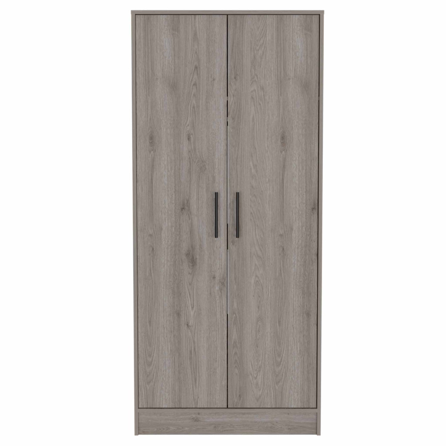 71" Light Gray Tall Two Door Closet By Homeroots | Armoires & Wardrobes | Modishstore - 2