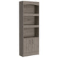 Catarina Light Gray Bookcase Cabinet By Homeroots | Bookcases | Modishstore - 6