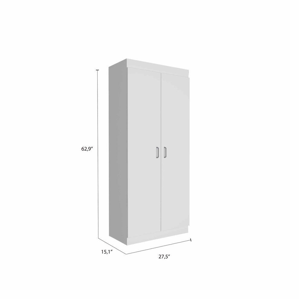 Classic White Pantry Cabinet By Homeroots | Cabinets | Modishstore - 3
