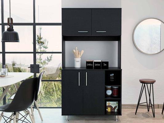 Sedona Black Kitchen Cabinet By Homeroots | Cabinets | Modishstore