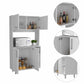Sedona White Kitchen Cabinet By Homeroots | Cabinets | Modishstore - 5