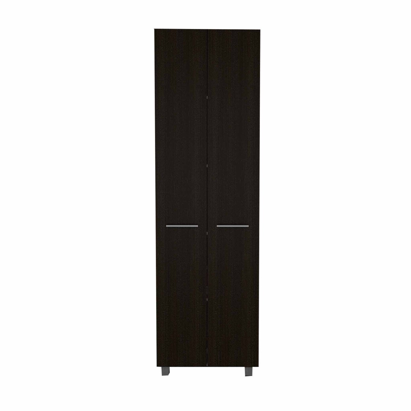 Thea Black Pantry Cabinet By Homeroots | Cabinets | Modishstore - 2