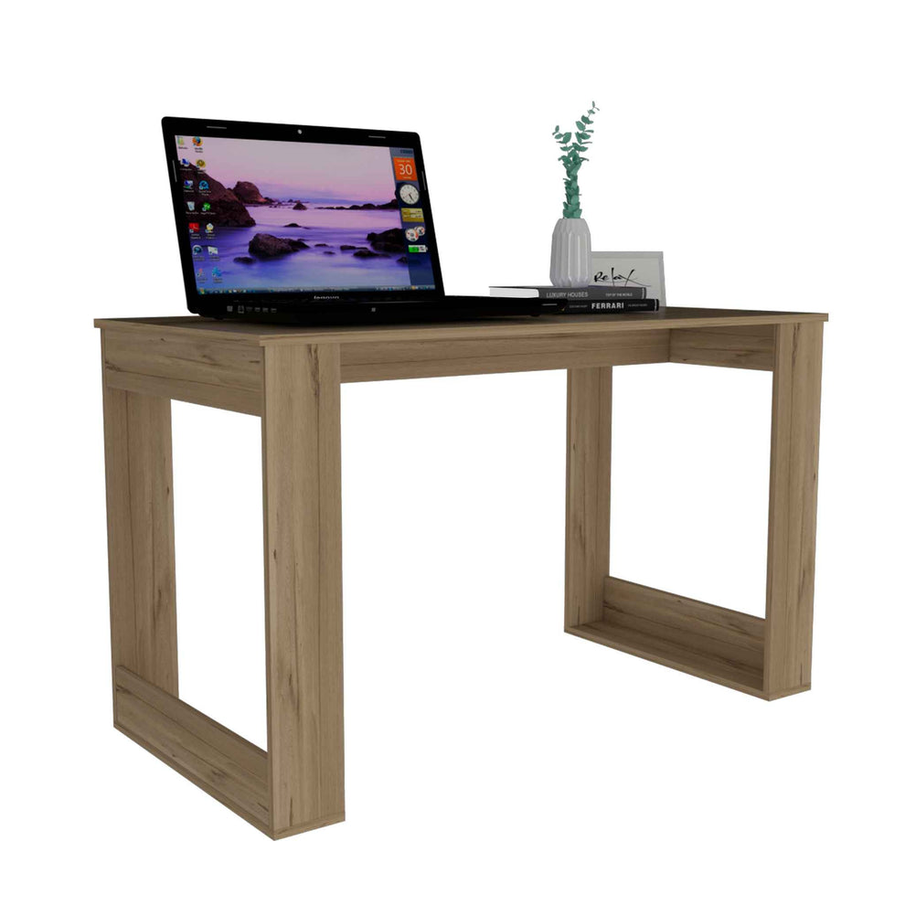 Minimalist Natural Espresso Computer Desk By Homeroots | Desks | Modishstore - 5