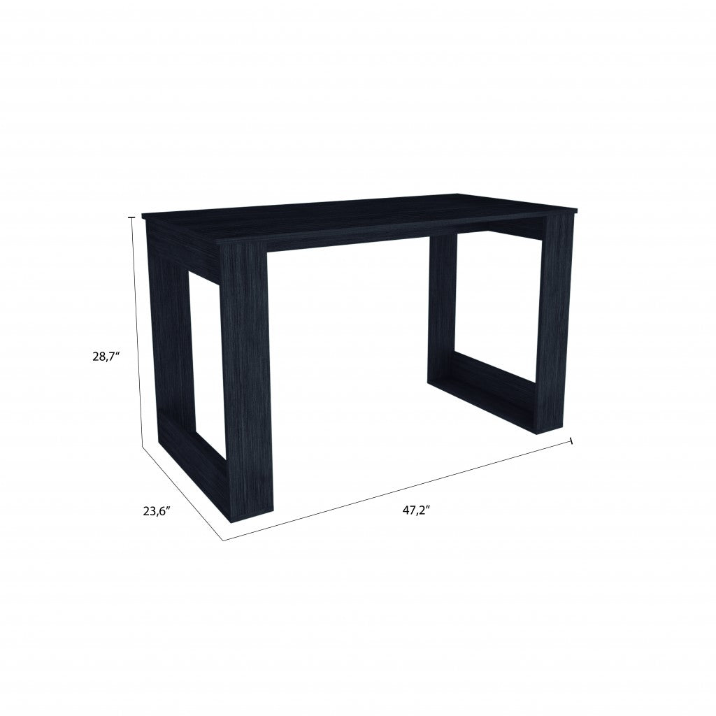 Minimalist Smokey Gray Computer Desk By Homeroots | Desks | Modishstore - 2