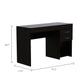 Deon Black Two Drawer Computer Desk By Homeroots | Desks | Modishstore - 2