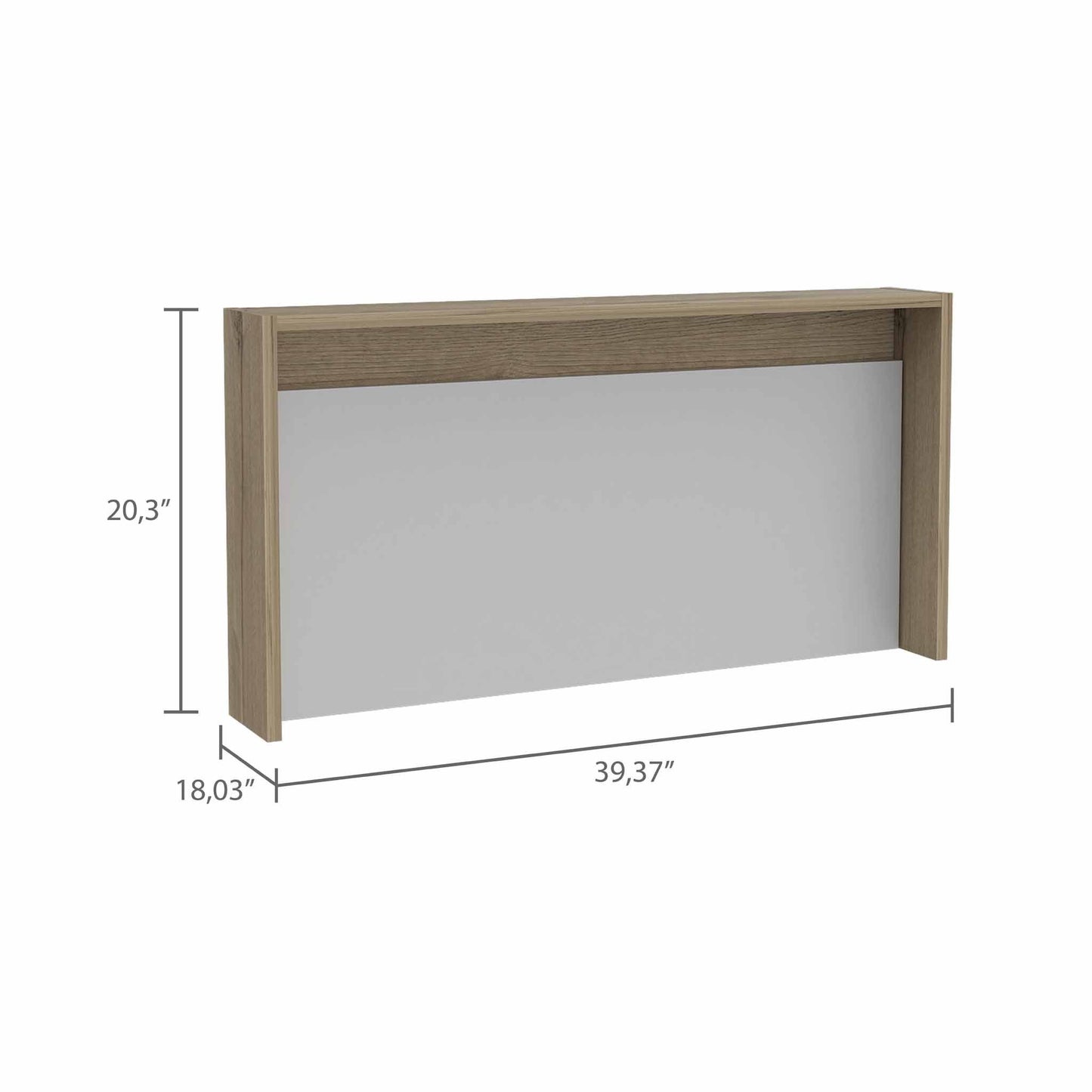 Mod White and Natural Folding Floating Desk By Homeroots | Desks | Modishstore - 2