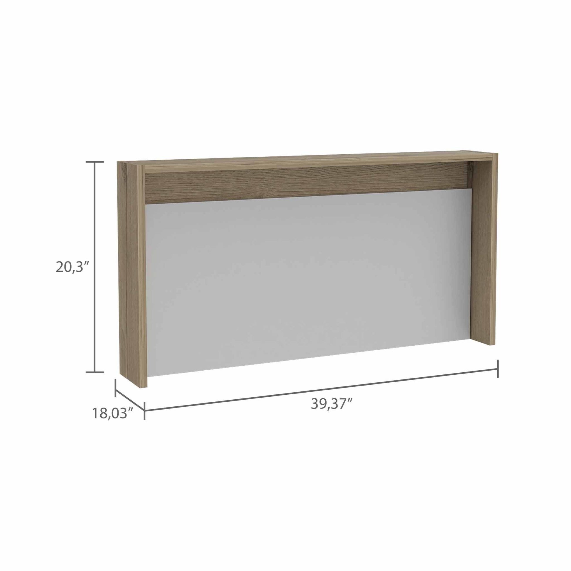 Mod White and Natural Folding Floating Desk By Homeroots | Desks | Modishstore - 2