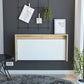Mod White and Natural Folding Floating Desk By Homeroots | Desks | Modishstore - 3