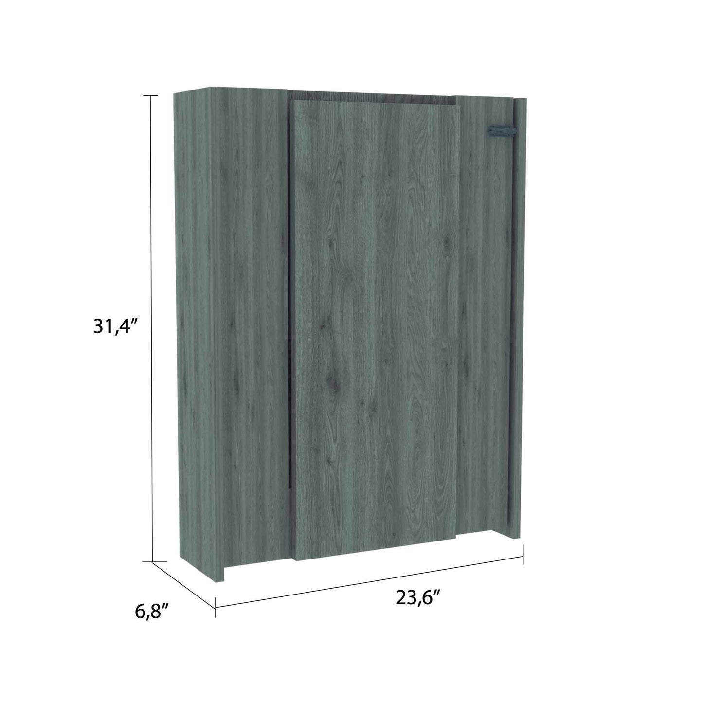 Modern Gray Retractable Desk or Bar Cabinet By Homeroots | Bar Tables | Modishstore - 2