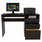 Echo Black Computer Desk with Three Drawers By Homeroots - 403805 | Desks | Modishstore - 5