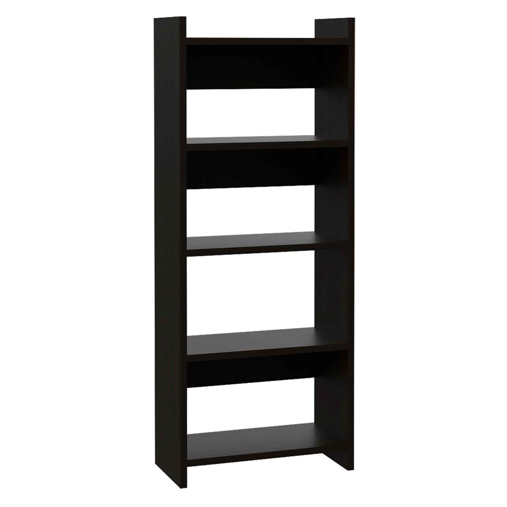 Mod Black Desk and Bookshelf Set By Homeroots | Desks | Modishstore - 2