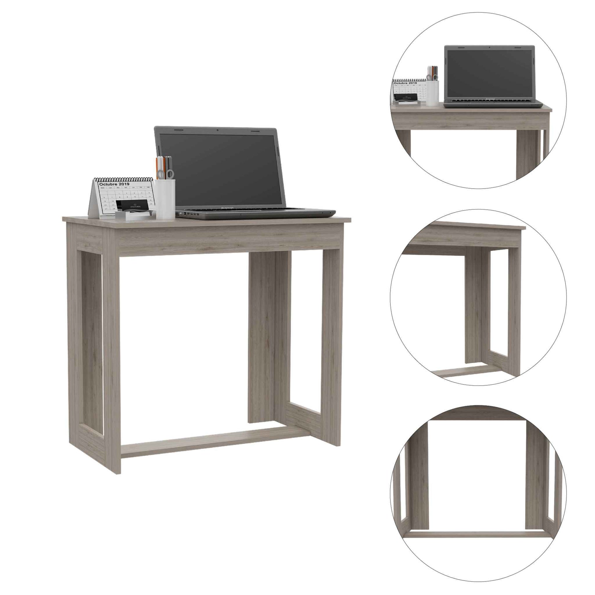 Modern Light Wash Gray Desk By Homeroots | Desks | Modishstore - 3