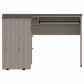 Thorpe Light Gray L Shaped Computer Desk By Homeroots | Desks | Modishstore - 5