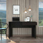 Clio Black Computer Desk with Drawer By Homeroots | Desks | Modishstore - 3