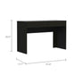 Clio Black Computer Desk with Two Drawers By Homeroots | Desks | Modishstore - 2