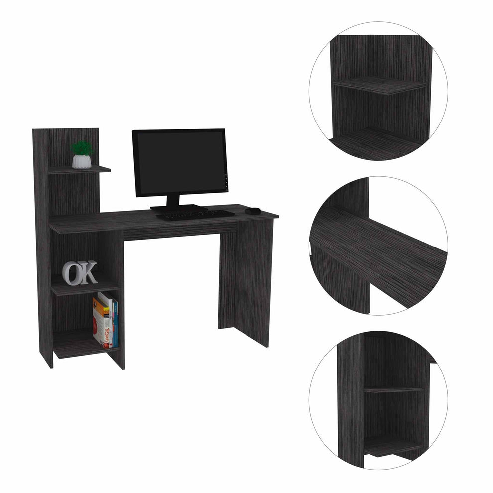 Modern Smokey Gray Computer Desk By Homeroots | Desks | Modishstore - 3