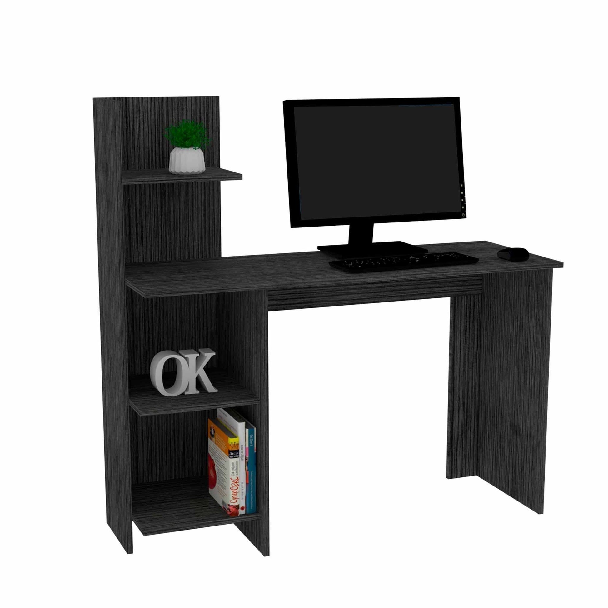 Modern Smokey Gray Computer Desk By Homeroots | Desks | Modishstore - 4
