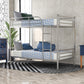 Silver Twin Over Twin Separable Bunk Bed By Homeroots | Beds | Modishstore