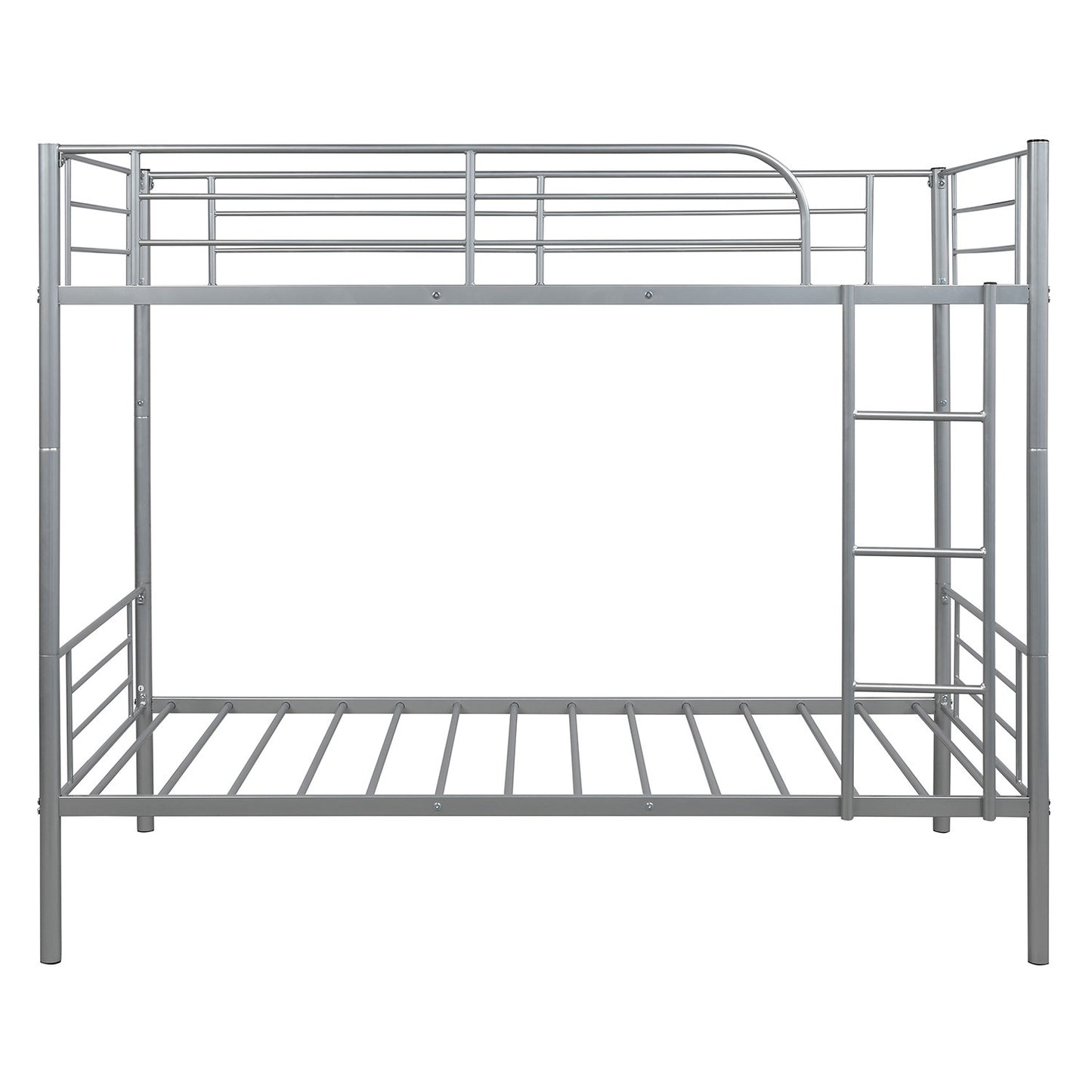Silver Twin Over Twin Separable Bunk Bed By Homeroots | Beds | Modishstore - 4