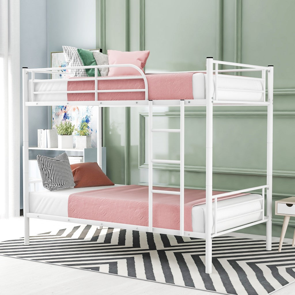 Silver Twin Over Twin Separable Bunk Bed By Homeroots | Beds | Modishstore - 10