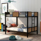 Black Brown Full Over Full Bunk Bed By Homeroots | Beds | Modishstore