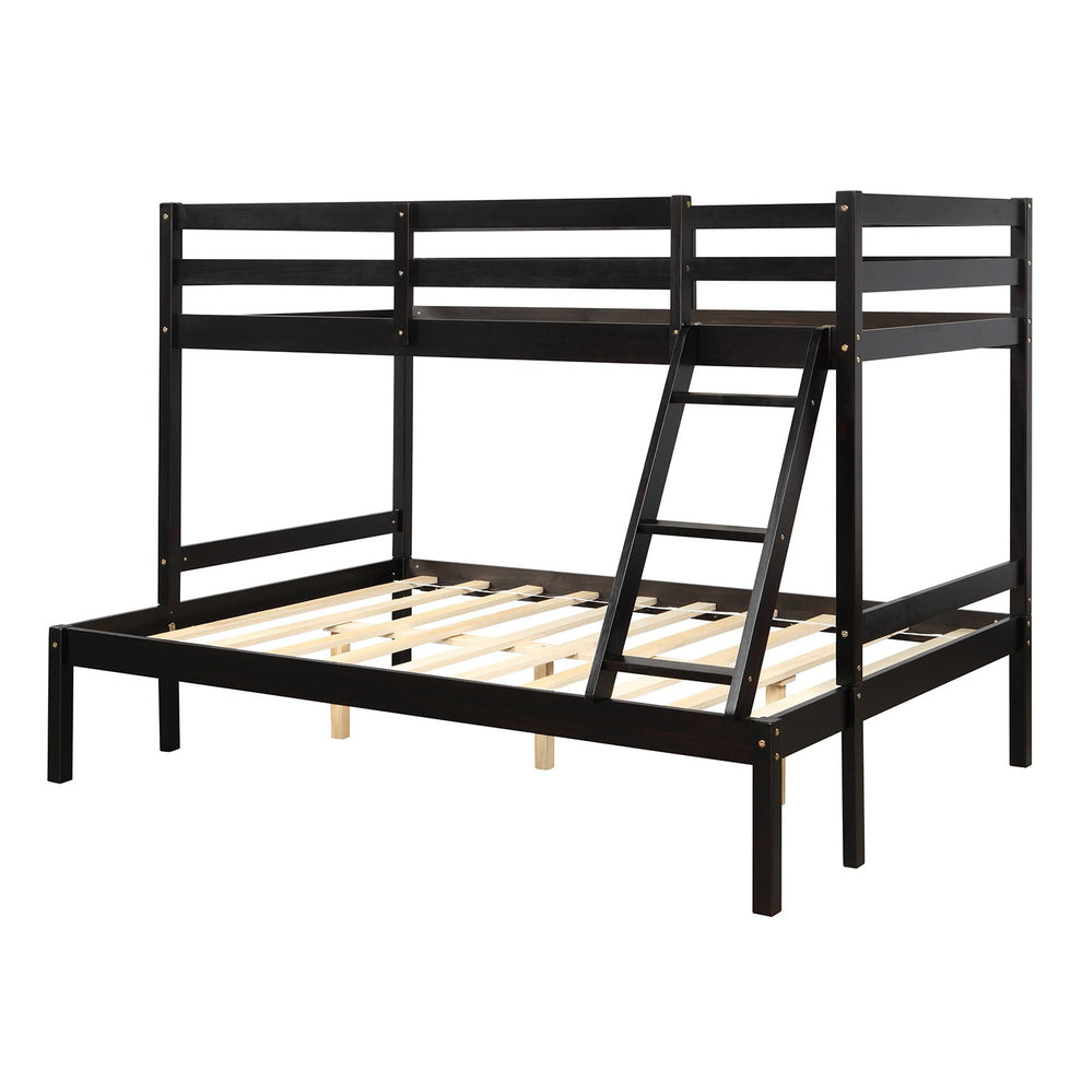 White Twin Size Full Size Bunk Bed By Homeroots | Beds | Modishstore - 12