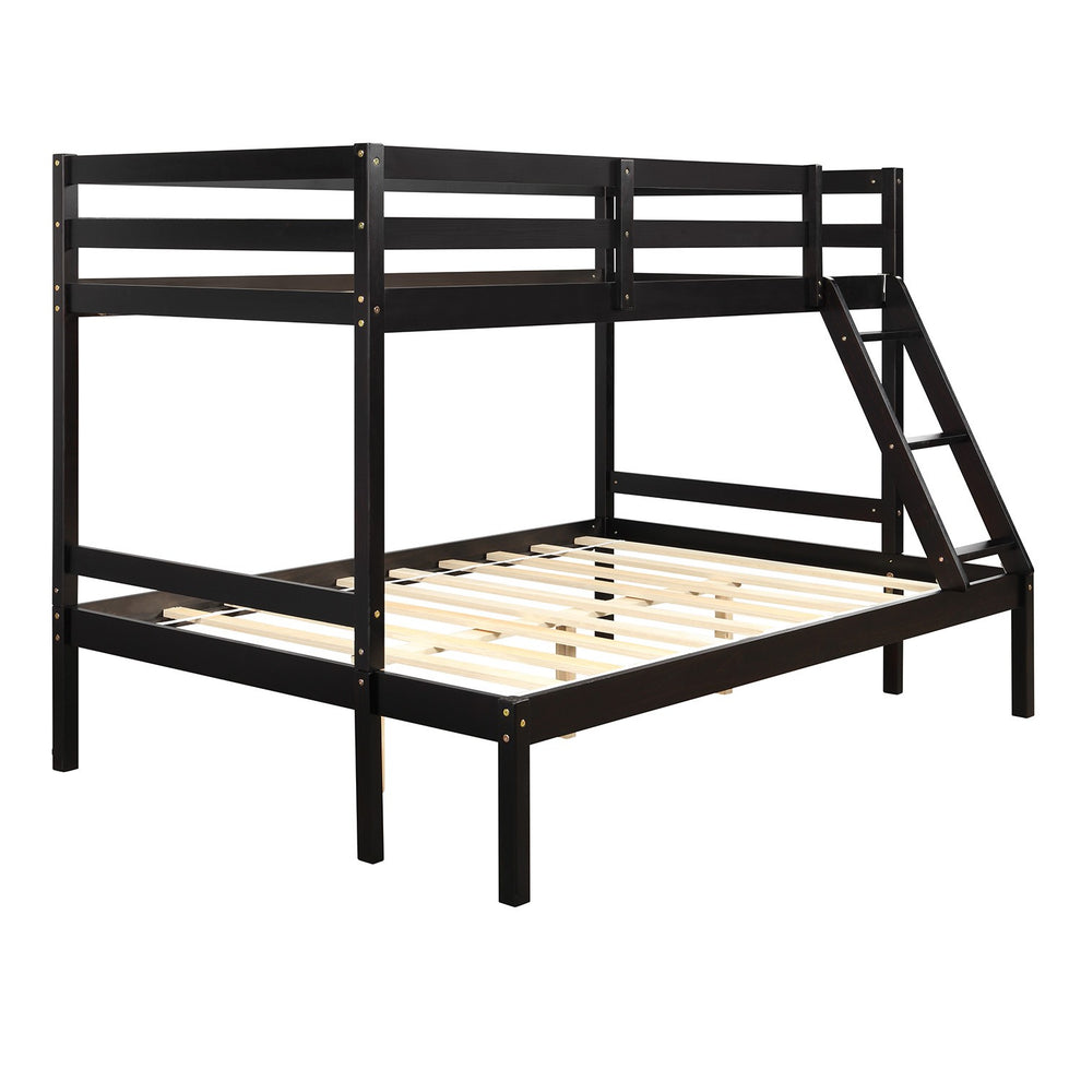 White Twin Size Full Size Bunk Bed By Homeroots | Beds | Modishstore - 13