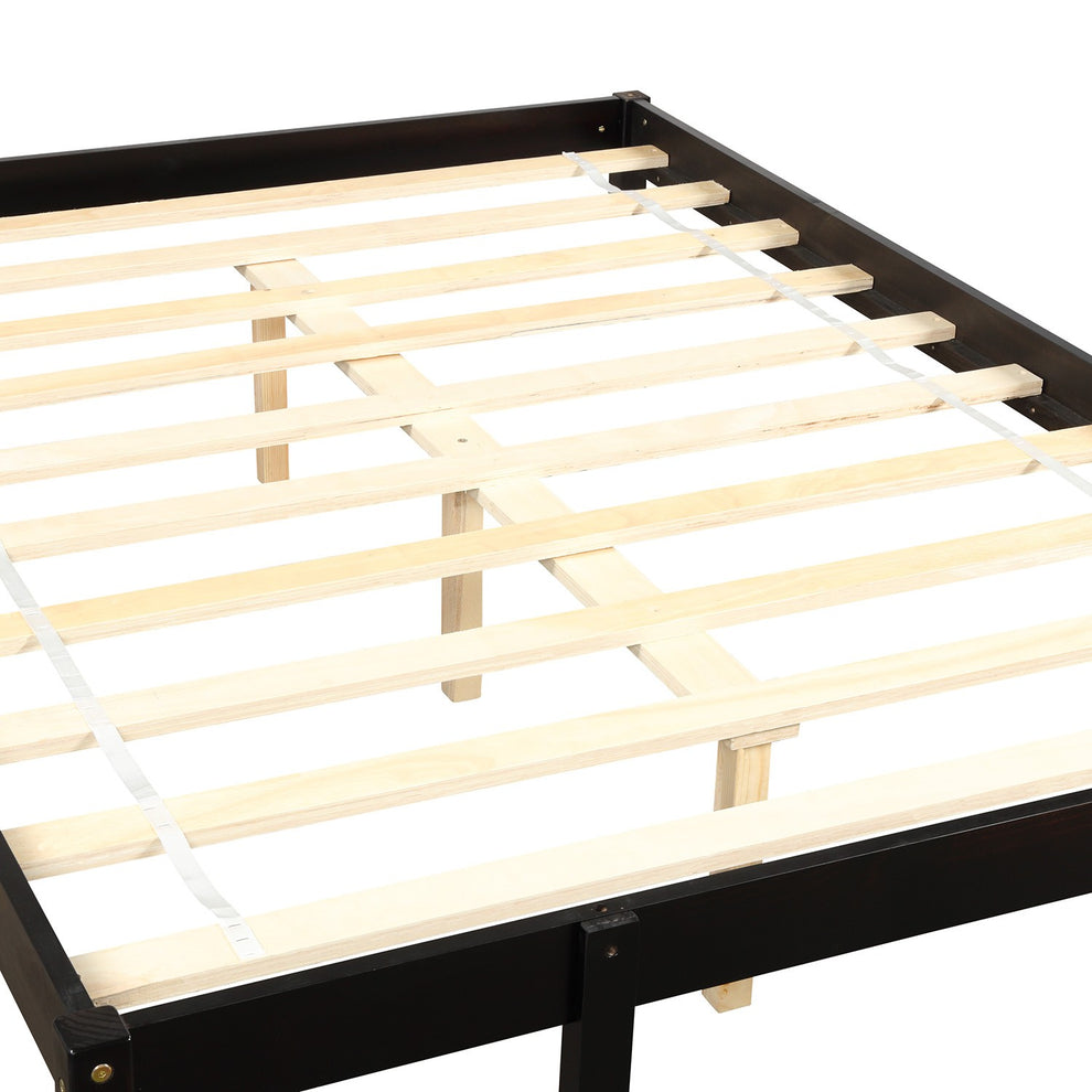 White Twin Size Full Size Bunk Bed By Homeroots | Beds | Modishstore - 17