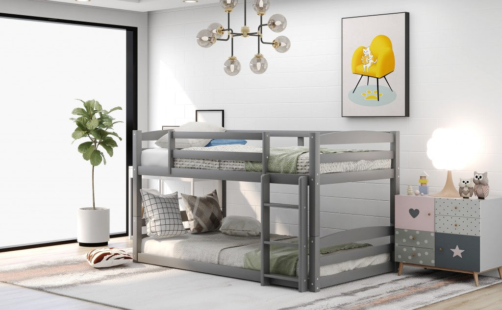 White Twin Over Twin Separable Bunk Bed By Homeroots | Beds | Modishstore - 14