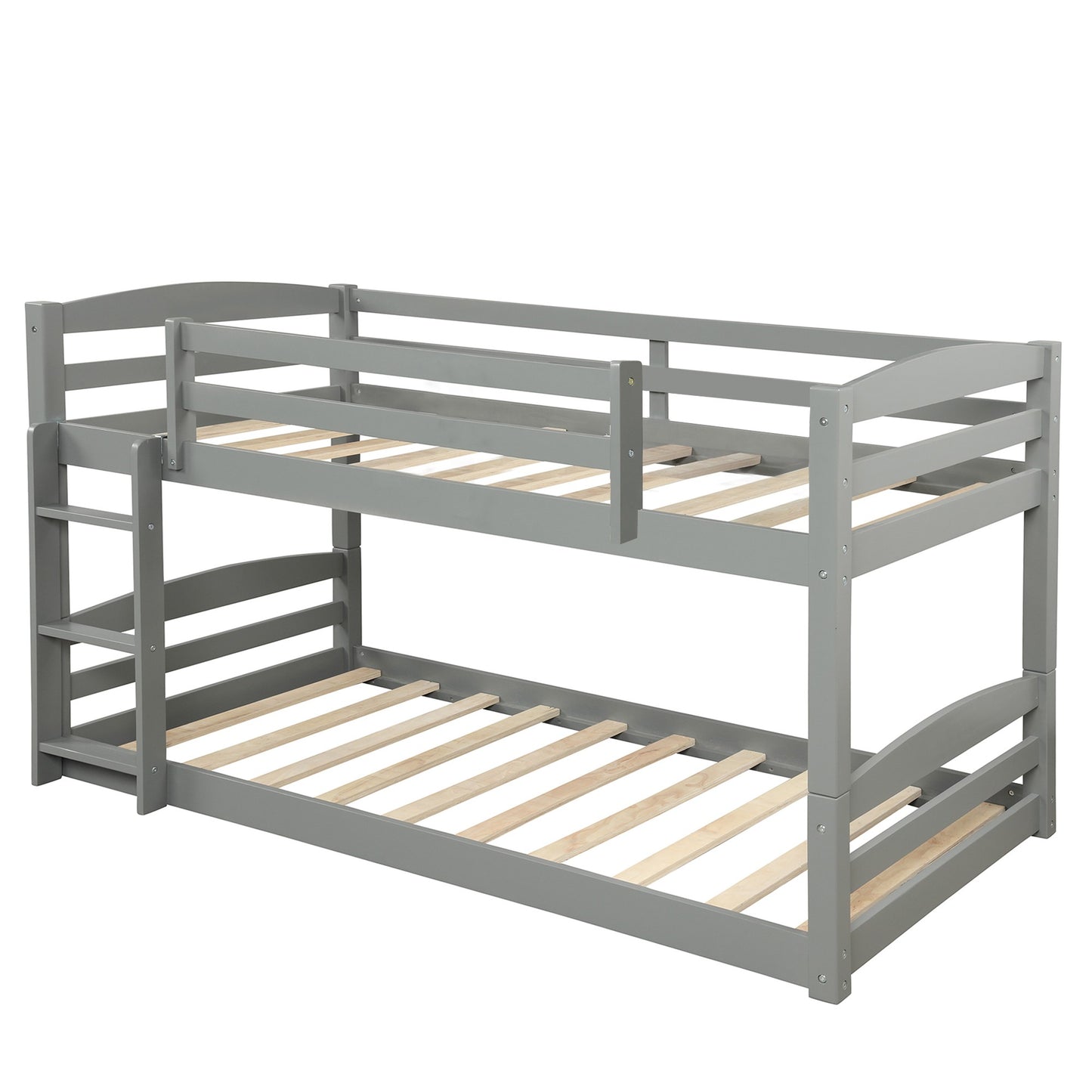 White Twin Over Twin Separable Bunk Bed By Homeroots | Beds | Modishstore - 17