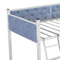 White Gray Twin Over Twin Upholstered Bunk Bed By Homeroots | Beds | Modishstore - 18