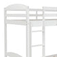 White L Shaped Triple Bunk Bed By Homeroots | Beds | Modishstore - 7