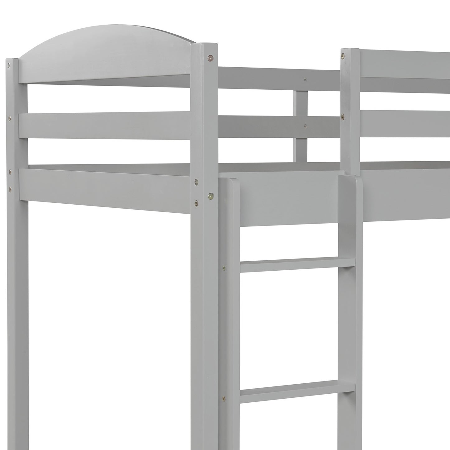 White L Shaped Triple Bunk Bed By Homeroots | Beds | Modishstore - 25