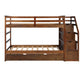 White Twin Over Twin Bunk Bed With Trundle By Homeroots | Beds | Modishstore - 13