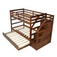 White Twin Over Twin Bunk Bed With Trundle By Homeroots | Beds | Modishstore - 16